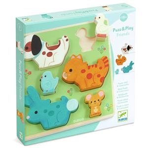 PUZZLE DE FUSTA PUZZ & PLAY FRIENDS | 3070900010833 | Llibreria Online de Tremp