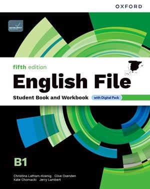 ENGLISH FILE 5TH EDITION B1. STUDENT'S BOOK AND WORKBOOK AND DIGITAL WITHOUT KEY | 9780194143974 | LATHAM-KOENIG, CHRISTINA/OXENDEN, CLIVE/CHOMACKI, KATE/LAMBERT, JERRY | Llibreria Online de Tremp