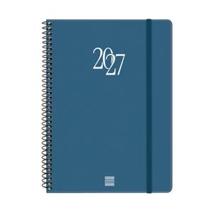 AGENDA ESPIRAL MY 2027 BLAU SETMANA VISTA HORITZONTAL | 8422952426165 | Llibreria Online de Tremp