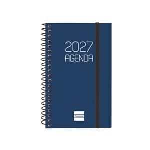 AGENDA ESPIRAL OPAQUE 2027 BLAU SETMANA VISTA HORITZONTAL | 8422952427681 | Llibreria Online de Tremp