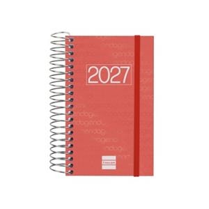 AGENDA ESPIRAL YEAR 2027 VERMELL DIA VISTA | 8422952426745 | Llibreria Online de Tremp