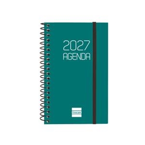 AGENDA ESPIRAL YEAR 2027 E9 VERD SETMANA VISTA HORITZONTAL | 8422952427445 | Llibreria Online de Tremp