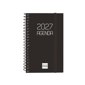 AGENDA ESPIRAL OPAQUE E10 2027 NEGRE DIA VISTA_CAST | 8422952427186 | Llibreria Online de Tremp