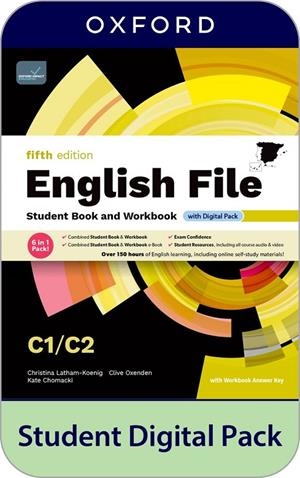 ENGLISH FILE 5TH EDITION C1-C2. STUDENT'S BOOK AND WORKBOOK AND DIGITAL WITH KEY | 9780194146425 | LATHAM-KOENIG, CHRISTINA/OXENDEN, CLIVE/CHOMACKI, KATE | Llibreria Online de Tremp