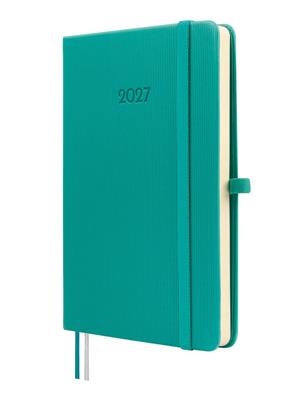 AGENDA 2027 TEXTURA SETMANA VISTA HORITZONTAL TURQUESA M | 8422952422716 | Llibreria Online de Tremp