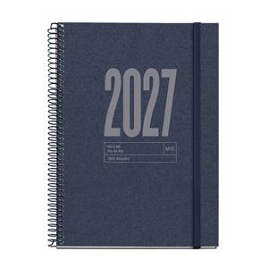 AGENDA 2027 ESPIRAL PLUS DIA VISTA BLAU L | 8422593348147 | Llibreria Online de Tremp