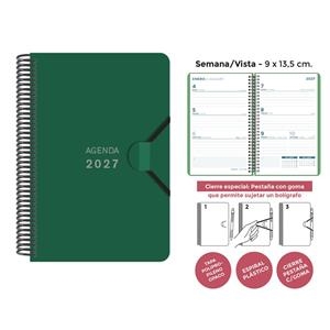 AGENDA ESPIRAL MINI VERD SENFORT | 8412885261100 | Llibreria Online de Tremp