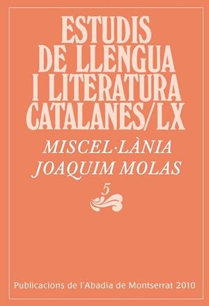 MISCEL.LANIA JOAQUIM MOLAS | 9788498832365 | MOLAS, JOAQUIM | Llibreria Online de Tremp