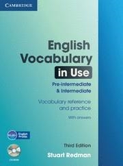ENGLISH VOCABULARY IN USE PRE-INTERMEDIATE AND INTERMEDIATE | 9780521149891 | REDMAN, STUART