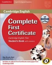 COMPLETE FIRTS CERTIFICATE. STUDENT'S BOOK WITH ANSWERS | 9788483237229 | VV.AA