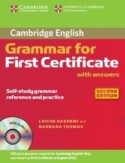 GRAMMAR FOR FIRST CERTIFICATE WITH ANSWERS 2ªED  | 9780521690874 | HASHEMI, THOMAS