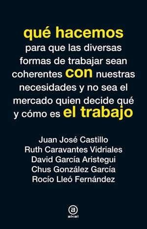QUÉ HACEMOS CON EL TRABAJO | 9788446038245 | VARIOS AUTORES