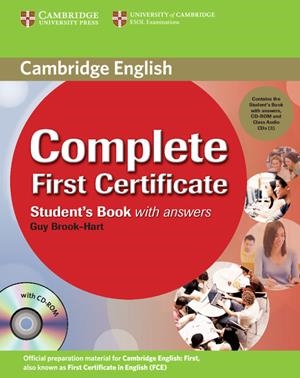 COMPLETE FIRST CERTIFICATE: STUDENT S BOOK PACK | 9780521698276 | VV AA