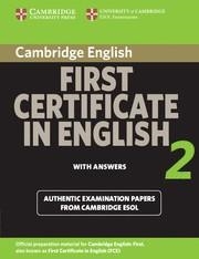 FIRST CERTIFICATE IN ENGLISH 2 FOR UPDATED EXAM (STUDENT S BOOK W ITH ANSWERS)(UNIVERSITY OF CAMBRIDGE ESOL EXAMINATIONS) | 9780521714549 | VV AA
