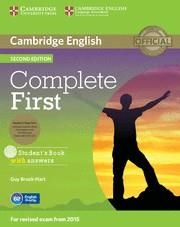 COMPLETE FIRST  STUDENT'S BOOK PACK (STUDENT'S BOOK WITH ANSWERS WITH CD-ROM, CL | 9781107698352 | BROOK-HART, GUY | Llibreria Online de Tremp