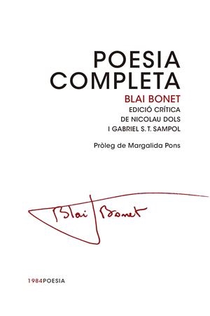 POESIA COMPLETA | 9788415835462 | BONET I RIGO, BLAI | Llibreria Online de Tremp