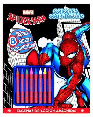 SPIDER-MAN. COLOREA SOBRE NEGRO | 9788415343523 | MARVEL | Llibreria Online de Tremp