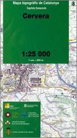 MAPA TOPOGRÀFIC: CERVERA 1:25.OOO | 9788439390886 | ICC | Llibreria Online de Tremp
