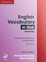 ENGLISH VOCABULARY IN USE ELEMENTARY | 9780521136204 | MCCARTY, MICHAEL; O'DELL, FELICITY