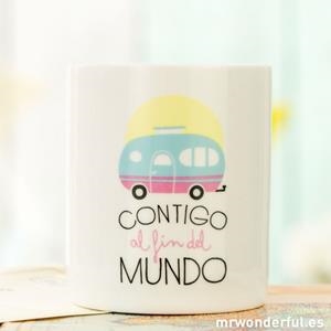 TAZA CONTIGO AL FIN DEL MUNDO | 8436547186570